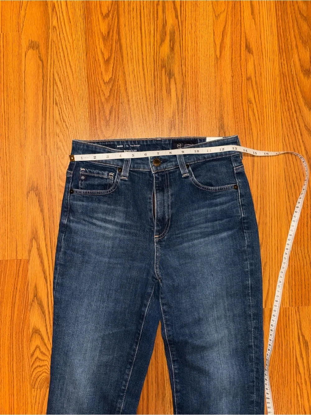 AG Adriano Goldschmied Saige High-Rise Slim Straight Jeans - Picture 7 of 10
